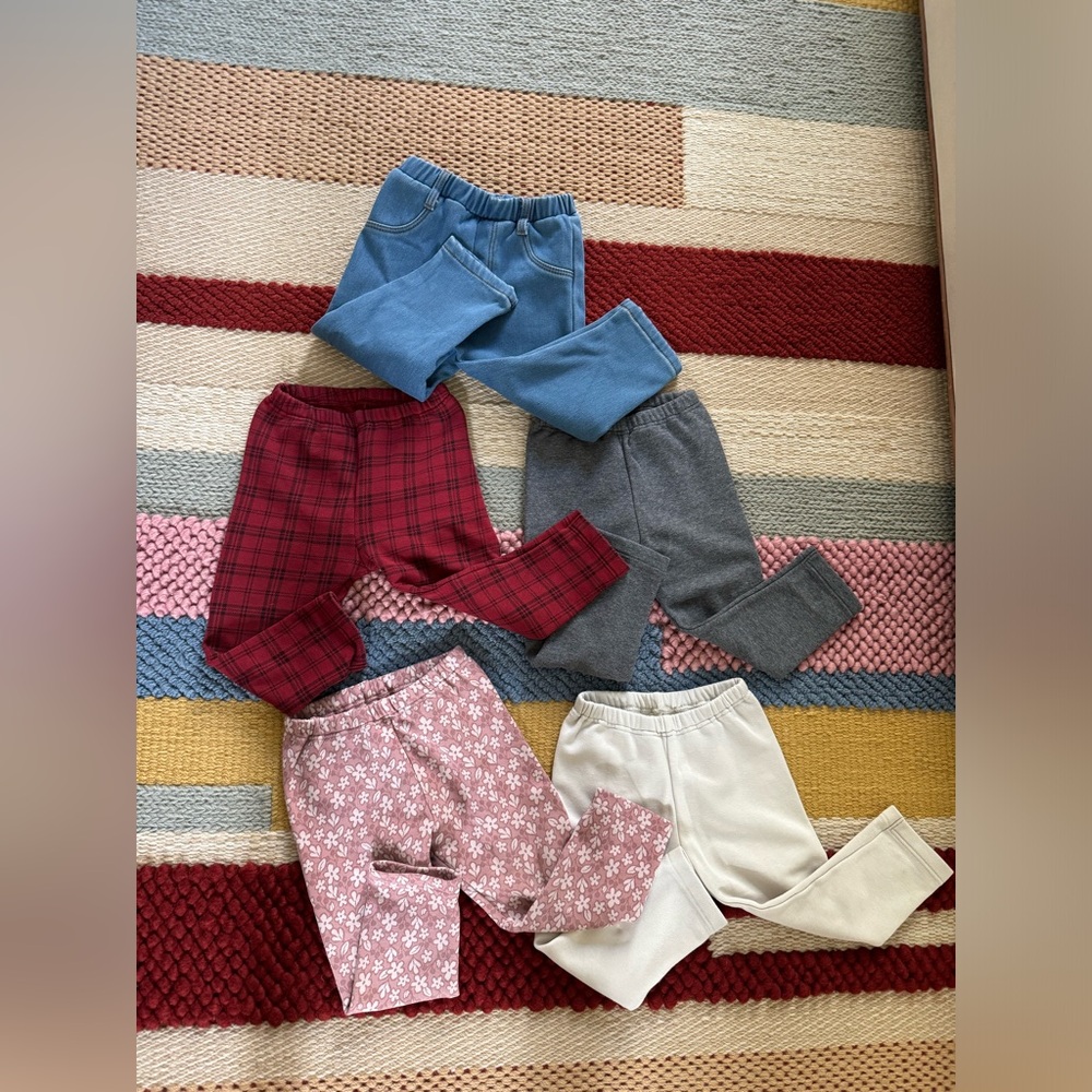 5 Uniqlo fleece kids pants